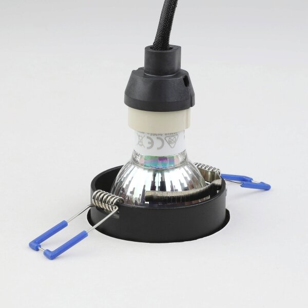 Eglo 900453 - Lampada da incasso CAROSSO 1xGU10/35W/230V nero