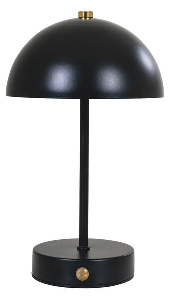 Lampada da tavolo a LED nero lucido (altezza 25 cm) Holt - House Nordic