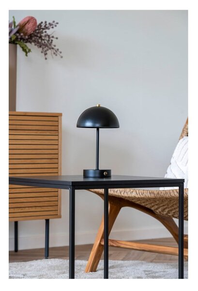 Lampada da tavolo a LED nero lucido (altezza 25 cm) Holt - House Nordic