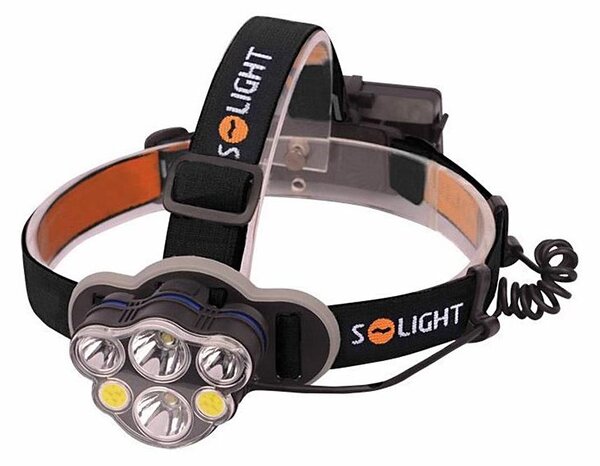 Solight WN35 - Lampada frontale LED ricaricabile LED/USB IP44