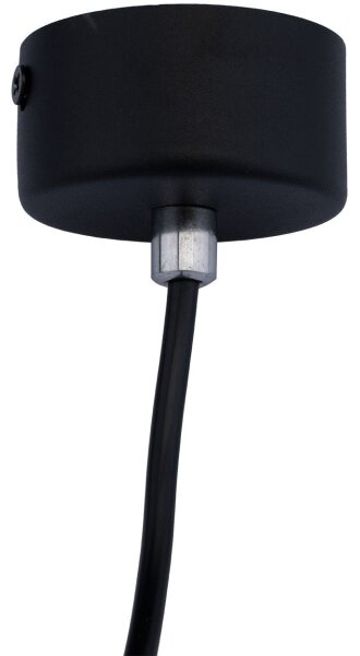 Lampadario a sospensione con filo KARADON 1xGU10/30W/230V 29 cm nero
