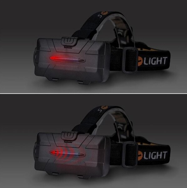 Solight WN35 - Lampada frontale LED ricaricabile LED/USB IP44