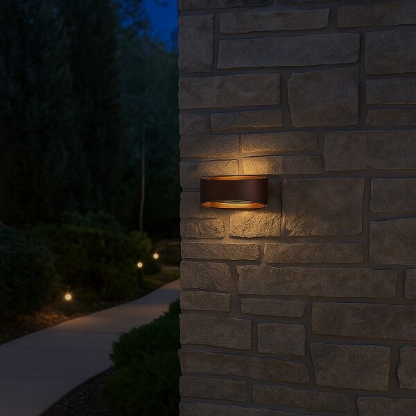 Rabalux 77180 - Applique da esterno LED GERLA LED/9W/230V IP54 marrone