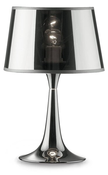 Ideallux Lampada da tavolo London Cromo altezza 36,5 cm