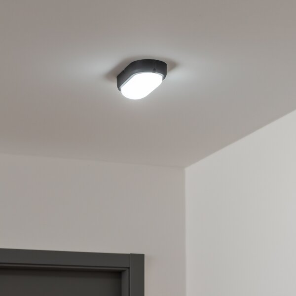 Brilagi - Plafoniera LED industriale SIMA LED/12W/230V IP65 nero