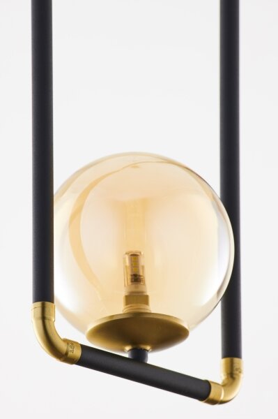 Jupiter 2024 - Lampadario a sospensione con filo ZAFRA 1xG9/10W/230V nero/oro/beige