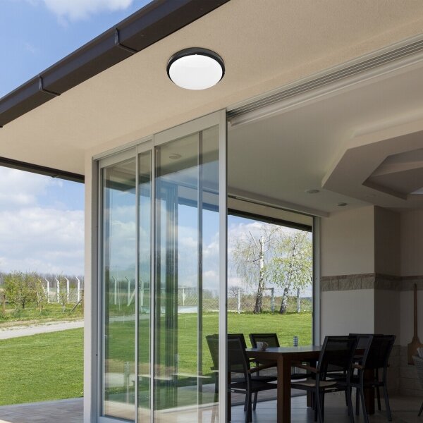 Rabalux 7407 - Lampada LED da soffitto esterna HORT LED/15W/230V IP54 nera
