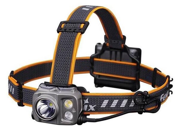 Fenix HP16R1250 - Lampada frontale LED ricaricabile 3xLED/USB 4xAA IP66 1250 lm 600 h