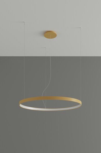 Thoro TH.217 - Lampadario LED a sospensione con filo RIO LED/30W/230V CRI95 4000K diametro 55 cm oro