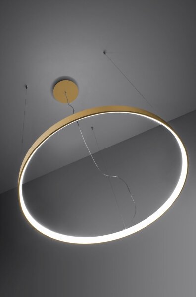 Thoro TH.217 - Lampadario LED a sospensione con filo RIO LED/30W/230V CRI95 4000K diametro 55 cm oro