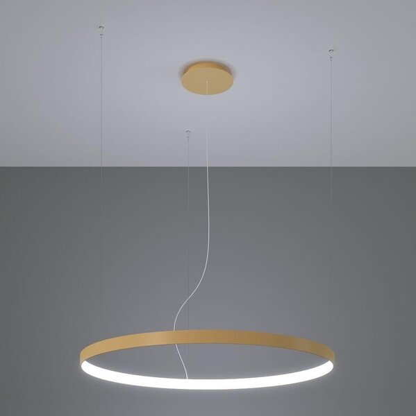 Thoro TH.181 - LED  Lampadario a sospensione con filo RIO LED /50W/230V CRI95 4000K diametro 78 cm oro