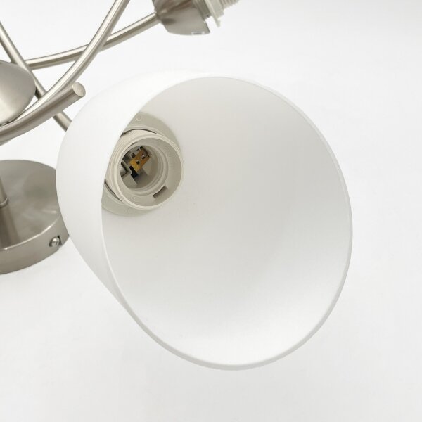 Lampadario a plafone DONNA 5xE27/60W/230V nichel