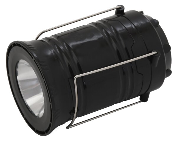 LED Lampada solare portatile LED/1200mAh nera