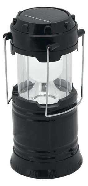 LED Lampada solare portatile LED/1200mAh nera