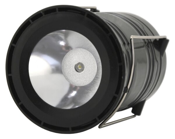 LED Lampada solare portatile LED/1200mAh nera