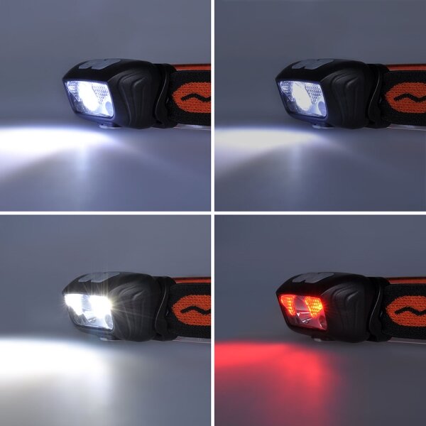 Solight WN40 - Lampada frontale LED ricaricabile LED/1200 mAh 3,7V IP44