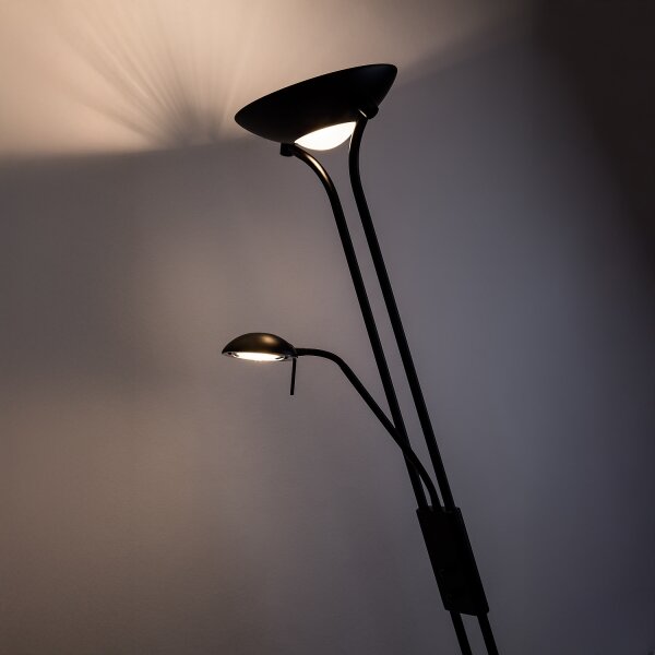 Brilagi - Lampada da terra dimmerabile SCARLETT 1xR7s/230W/230V + 1xG9/40W nera
