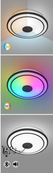 Rabalux 71030 - Plafoniera LED RGB dimmerabile NIKOLAUS LED/24W/230V