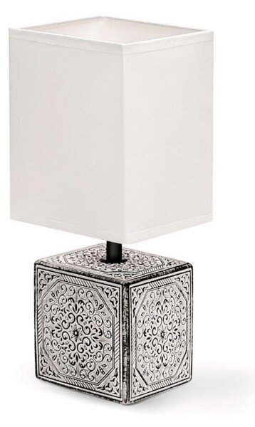 Aigostar - Lampada da tavolo 1xE14/40W/230V grigio/bianco