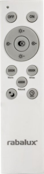 Rabalux 2131 - Plafoniera LED dimmerabile LUPITA LED/40W/230V argento + telecomando