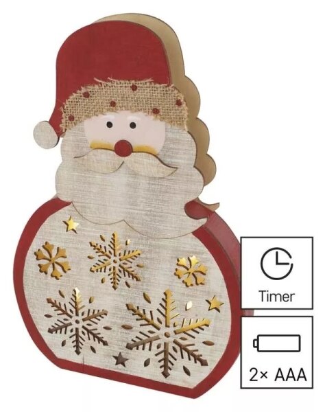 Decorazione natalizia LED LED/2xAAA Santa