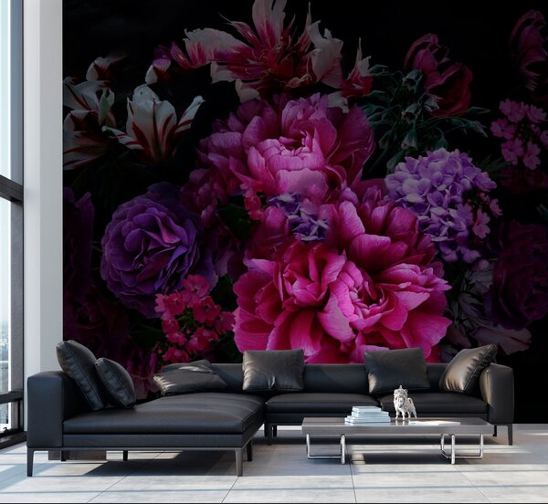 Carta da parati Bouquet di magnifiche peonie, Carta da parati Floreale, u72224 : Uwalls.it