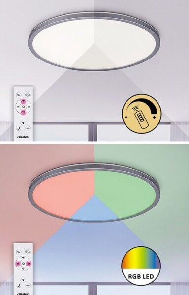 Rabalux 2290 - Plafoniera dimmerabile LED RGB RASMUS LED/22W/230V + telecomando