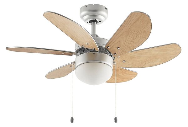 Starluna Minja ventilatore a pale di legno argento