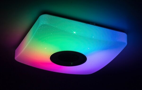 Rabalux - Plafoniera LED RGB dimmerabile con altoparlante LED/18W/230V + telecomando