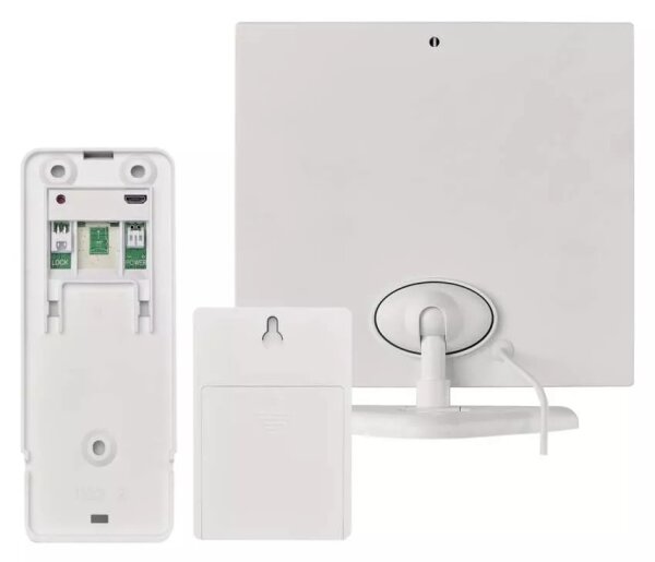 Campanello video wireless GoSmart 4400 mAh 3xAA IP44 Wi-Fi Tuya con pannello sol