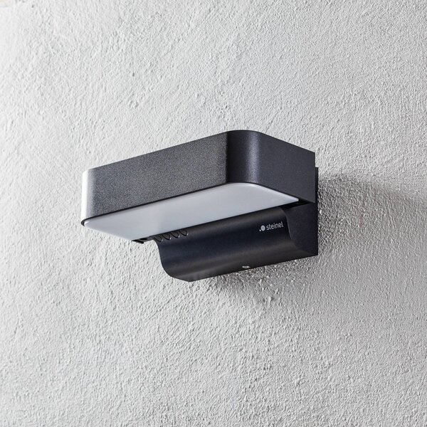 STEINEL Applique da esterni a LED L 800 C, Nero, Alluminio, Moderno, Applique LED da esterni