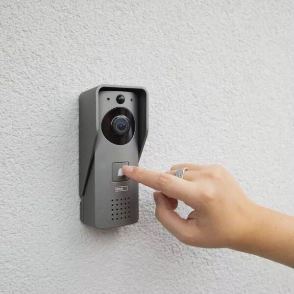 Campanello video wireless GoSmart 12V 3xAA IP44 Wi-Fi Tuya con sensore movimento