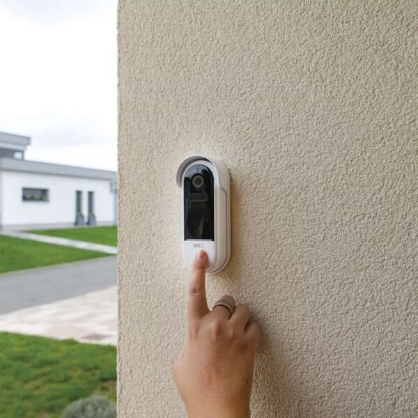 Campanello video wireless GoSmart 5V 3xAA IP65 Wi-Fi Tuya con sensore movimento