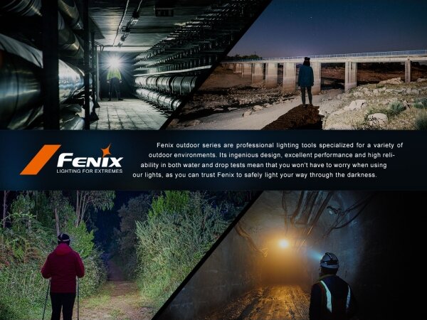 Fenix HL45R - LED Dimmerabile ricaricabile messa a fuoco lampada da testa LED/USB IP66