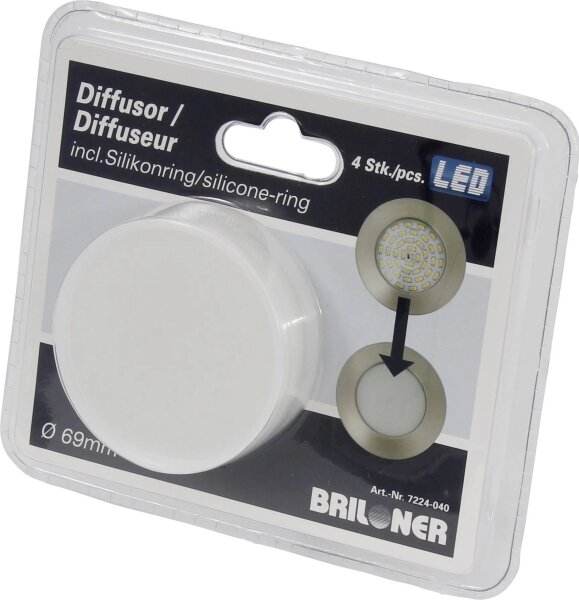 Briloner 7224-040 - SET 4x Diffusore per luci da incasso diametro 69 mm