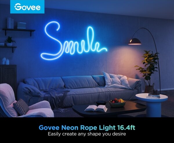 Govee - Neon 2 MATTER pieghevole Striscia LED 5m RGBIC Wi-Fi IP67