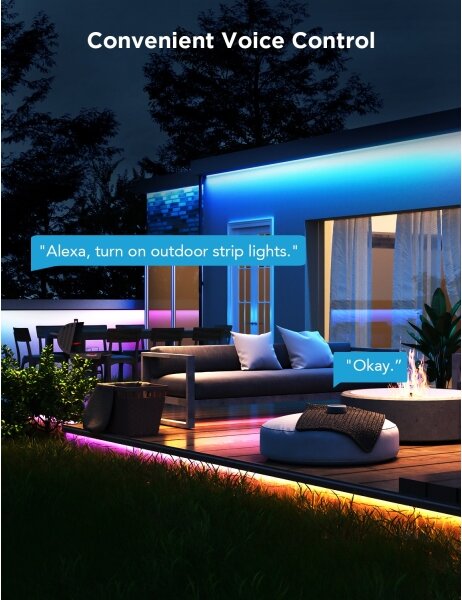 Govee - Striscia LED per esterni Pro SMART RGBICWW 10m Wi-Fi IP65