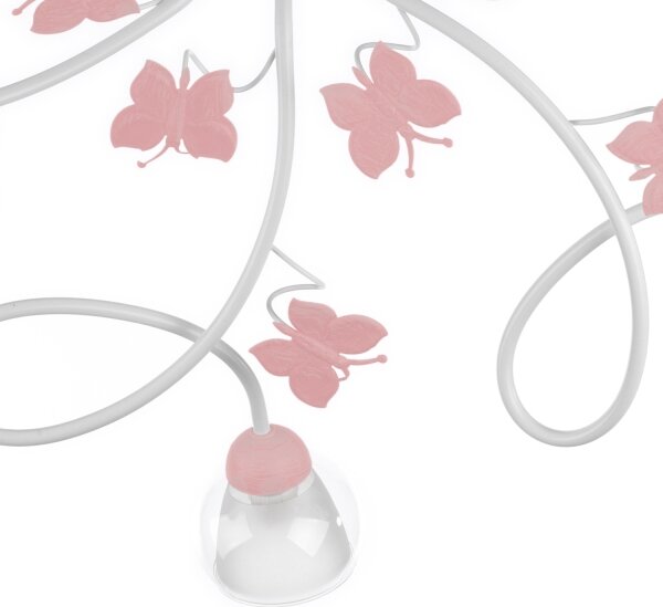ONLI - Lampadario a plafone per bambini BUTTERFLY 5xE14/6W/230V