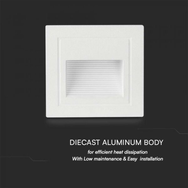 Illuminazione scale LED da esterno LED/5W/230V 3000K IP65 bianco