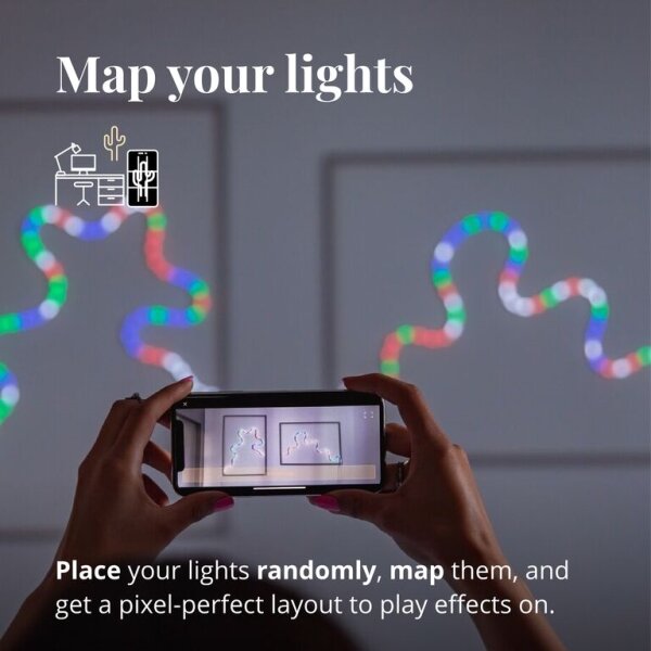 Twinkly TWFL200STW-WEU - LED RGB Striscia dimmerabile FLEX 200xLED 2 m Wi-Fi