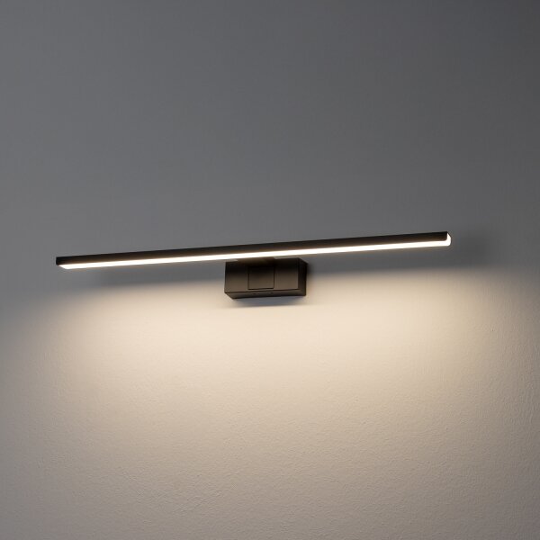 Aigostar - Illuminazione per specchio da bagno LED/12W/230V 4000K 60 cm IP44 nero