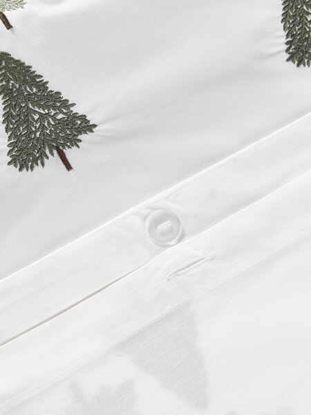 Copripiumino in cotone percalle con alberi di Natale Darina