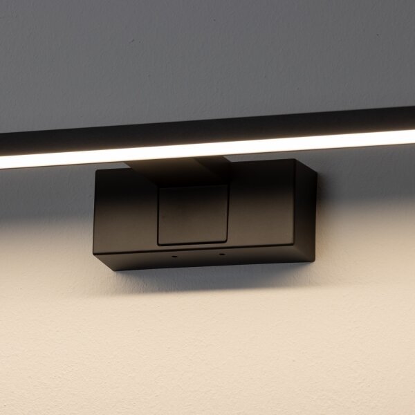 Aigostar - Illuminazione per specchio da bagno a LED 8W/230V 4000K 40 cm IP44 nero
