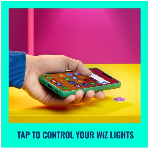 WiZ - NFC Etichetta autoadesiva per il controllo dell'illuminazione 4 pz