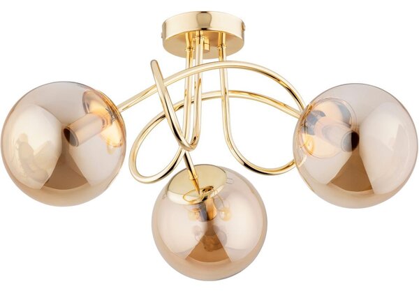 Lampadario a plafone BANKO 3xE14/10W/230V oro