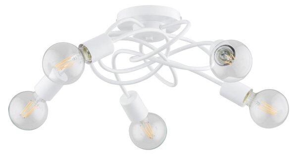 Lampadario a plafone MAXIS 5xE27/15W/230V bianco