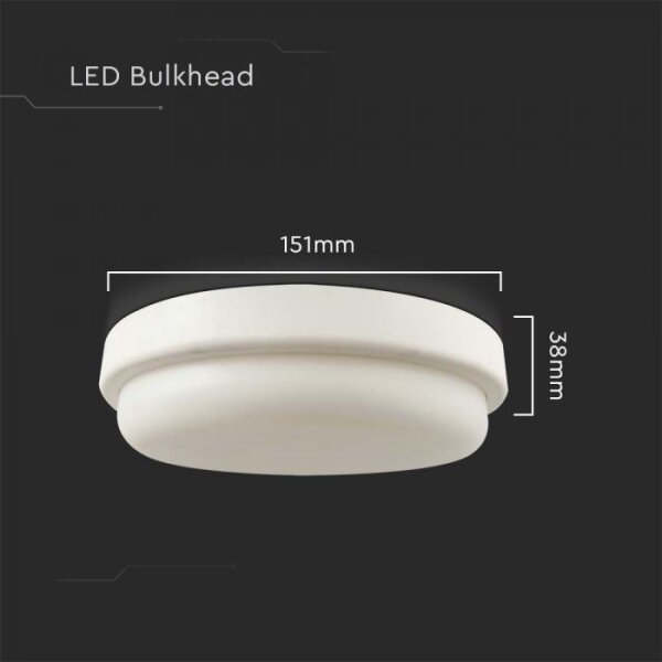 Plafoniera LED da bagno LED/12W/230V 3000K IP54 diametro 15 cm
