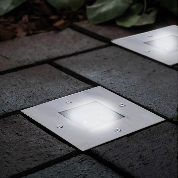 Grundig - Lampada solare LED incasso 2xLED/1,2V 600 mAh IP44