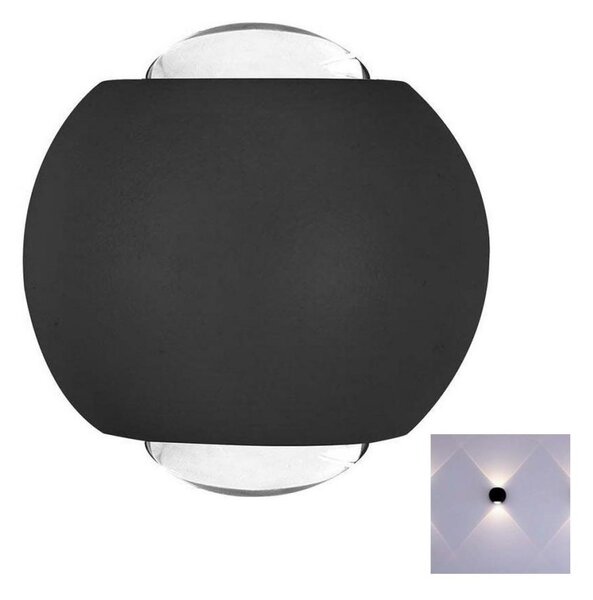 Applique a LED da esterno LED/2W/230V 3000K IP54 nero