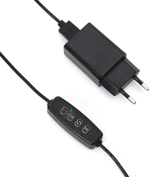 Lampada LED dimmerabile con clip per l'illuminazione delle piante LED/3W/230V nero